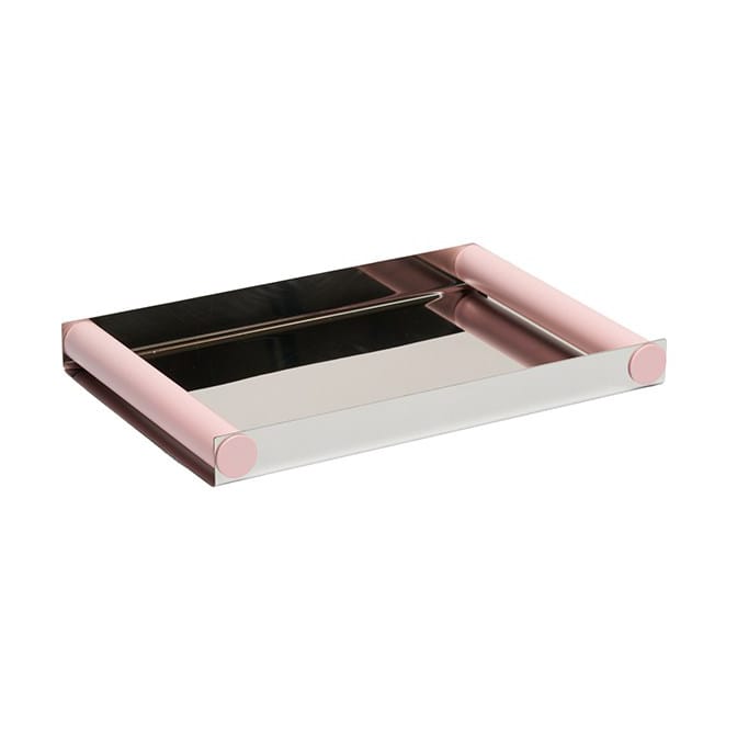 Ray tray disco bakke 20,5x30 cm - Creole pink-rustfrit stål - Design Letters