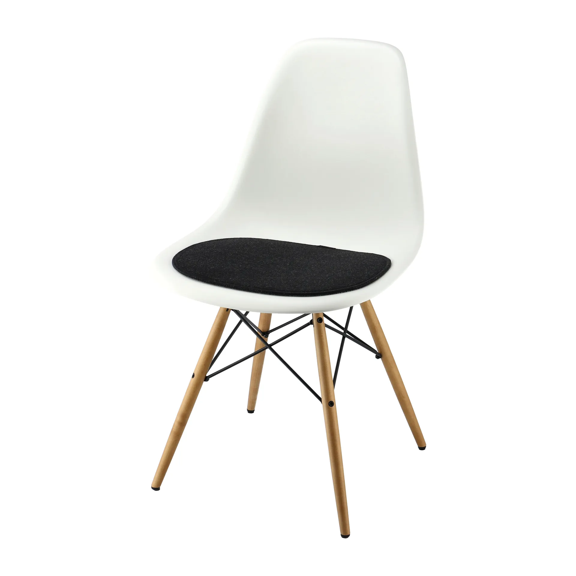Eames DSR/DSW hynde, antracit Designers Eye