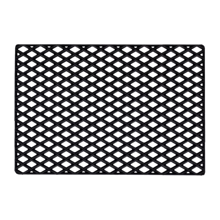 Black grid dørmåtte - 45x75 cm - Dixie