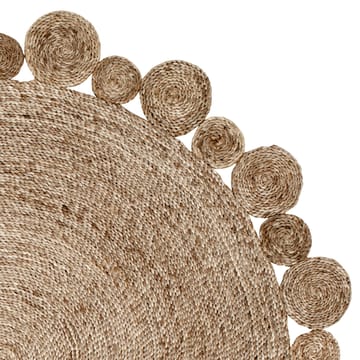 Circle jutetæppe naturgrå - 150 cm - Dixie
