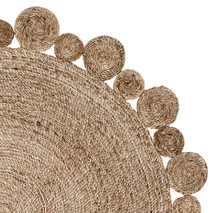 Circle jutetæppe naturgrå - 150 cm - Dixie