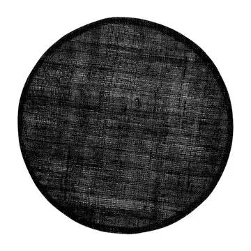 Dixie dækkeserviet rund - sort - Dixie