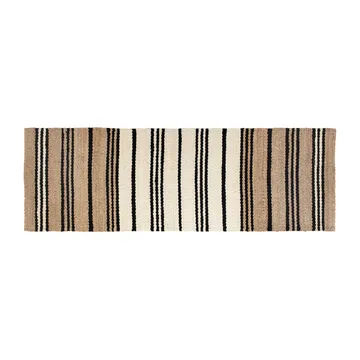 Elin jutetæppe stribet - 80x250 cm - Dixie