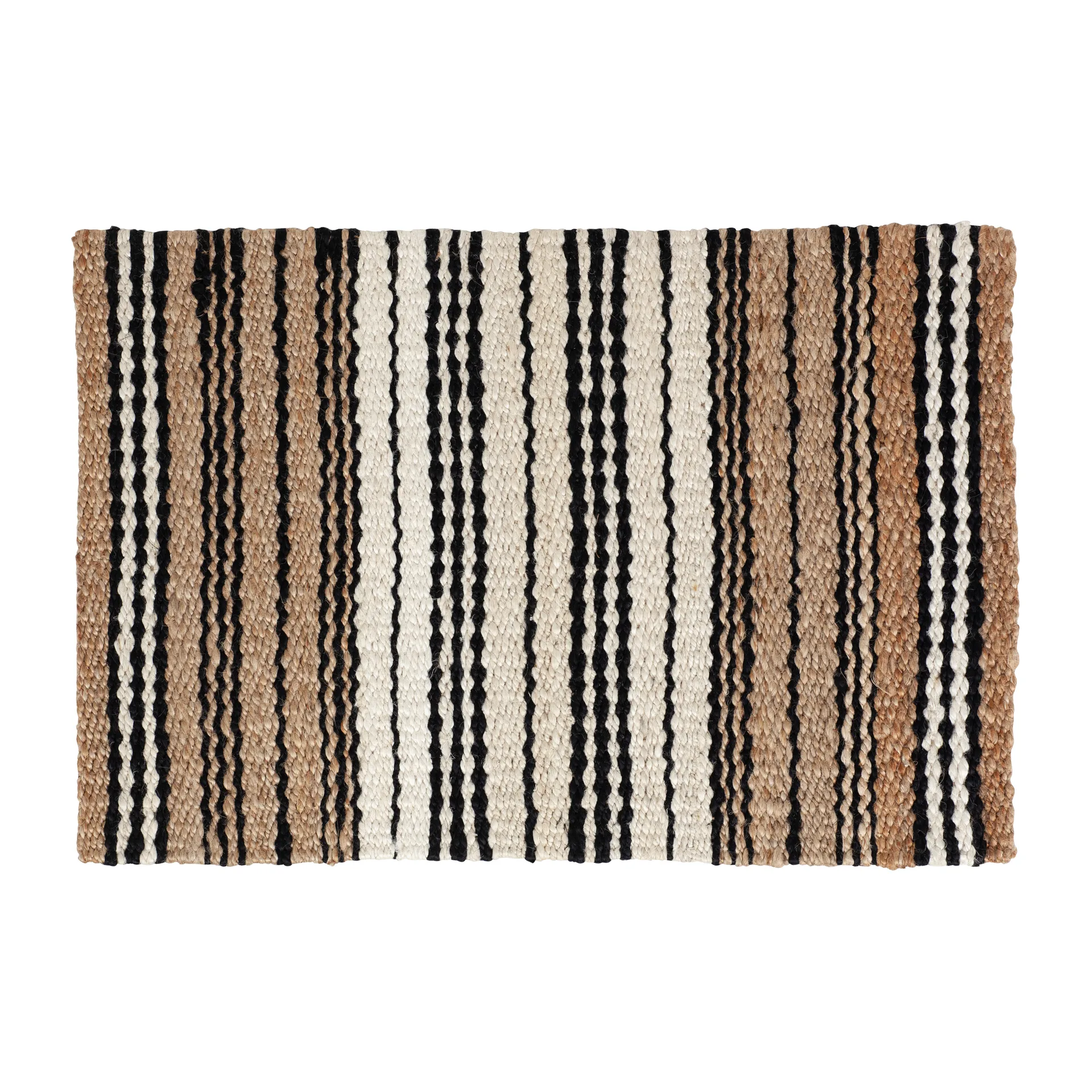 Elin striped dørmåtte, Naturmix, 60x90 cm Dixie