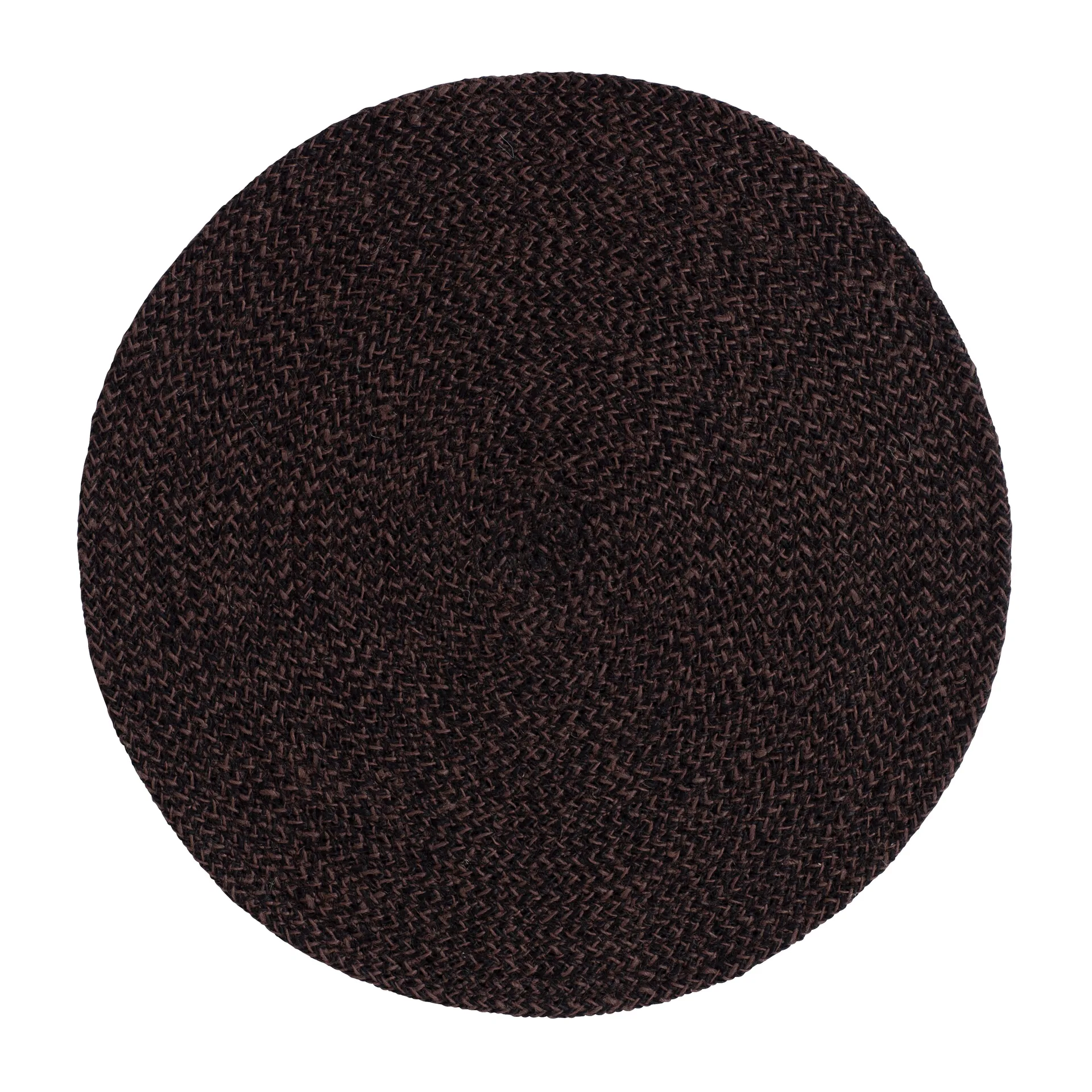 Ella dækkeserviet Ø38 cm, Brun/Sort Dixie