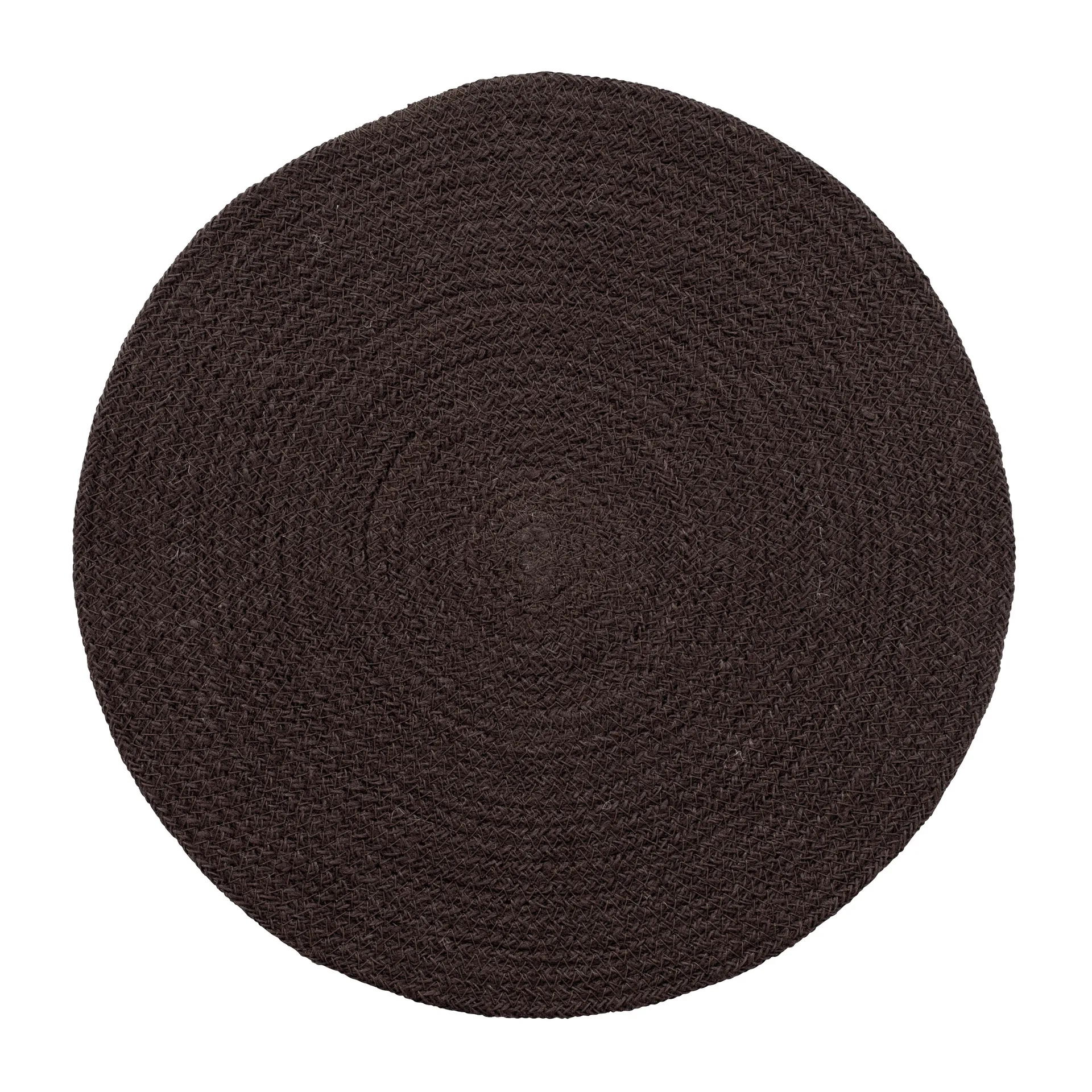 Ella dækkeserviet Ø38 cm, Brun/Sort Dixie