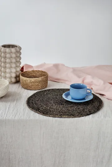 Ella dækkeserviet Ø38 cm - sort - Dixie