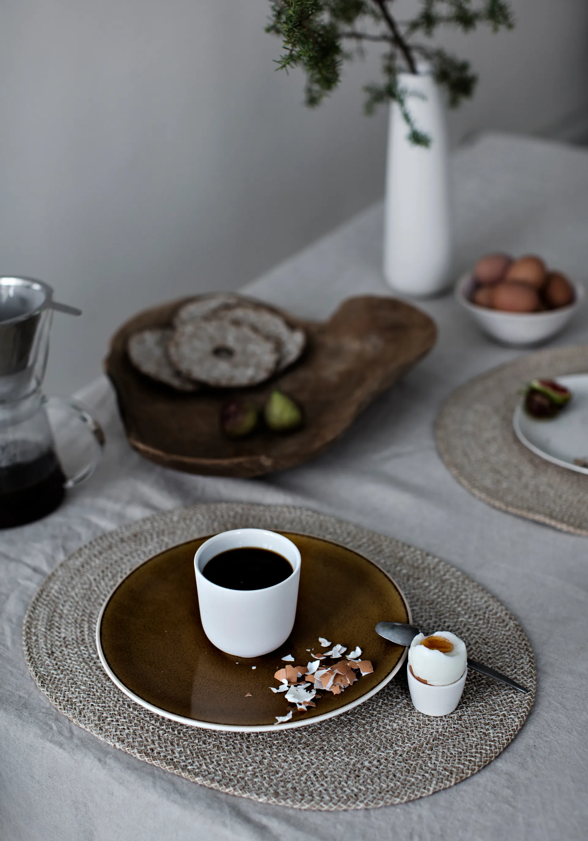 Ella dækkeserviet oval, Beige Dixie