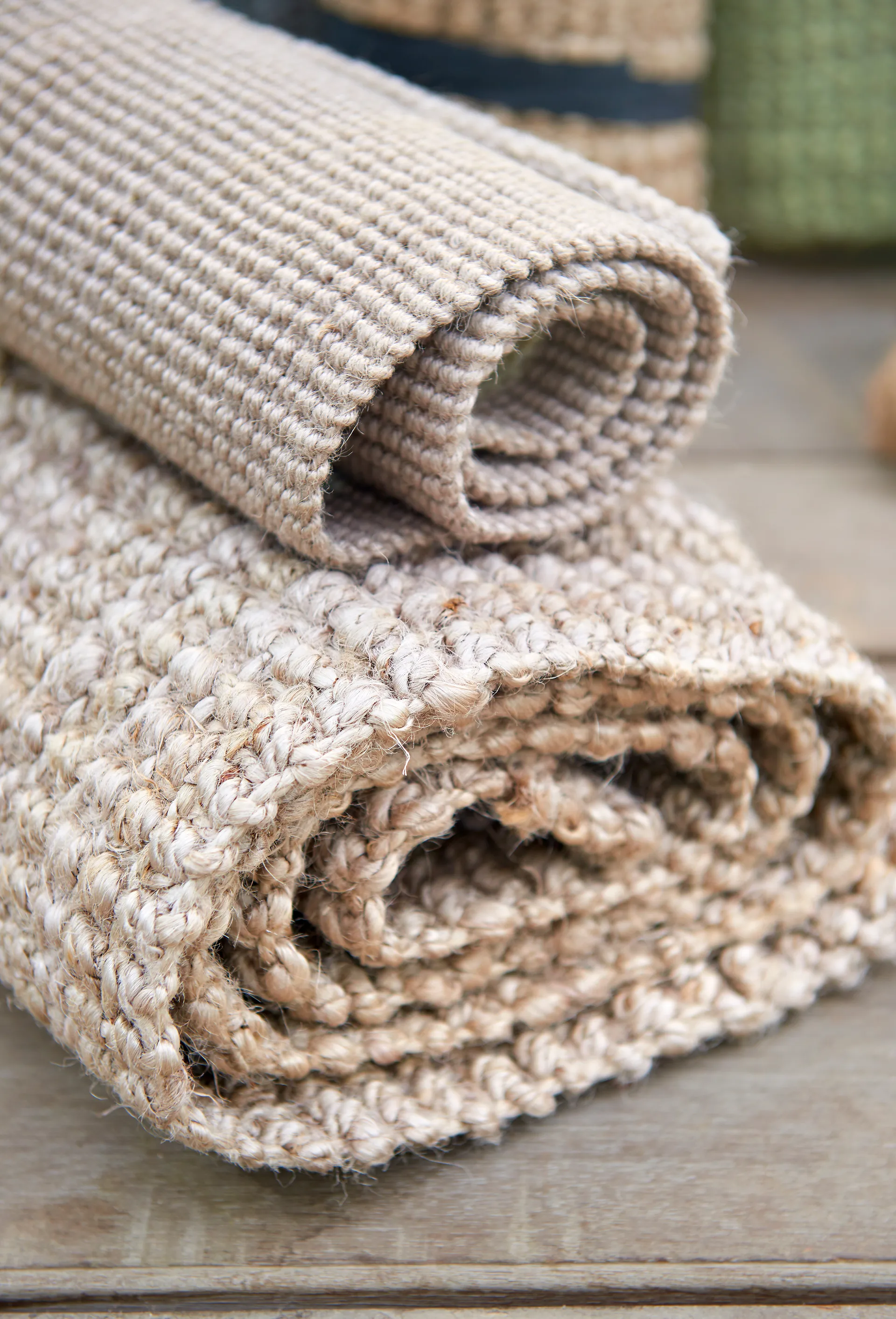 Fiona jutetæppe grå, 45x75 cm Dixie