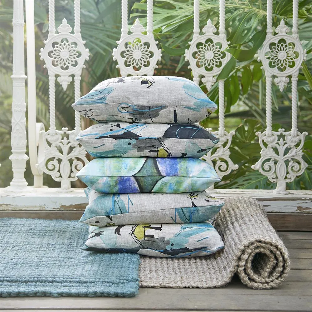 Jutemåtte ocean, 90 x 60 cm Dixie