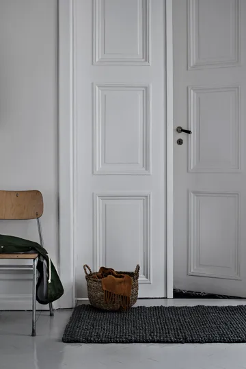 Jutetæppe blygrå - 70x120 cm - Dixie