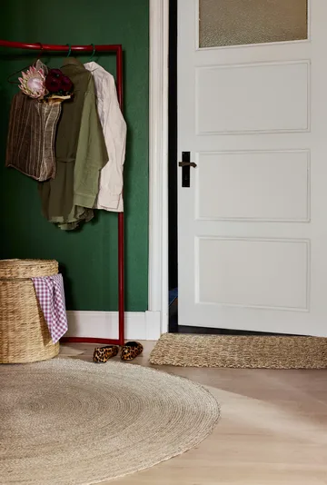 Lily siddepuf med låg Ø41x43 cm - Natural - Dixie