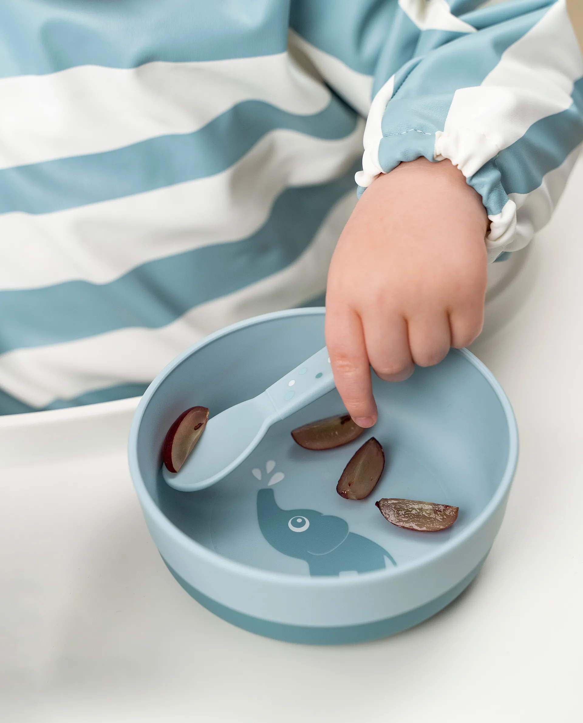 Happy Dots foodie bestikssæt 3 dele, Blue Done by deer