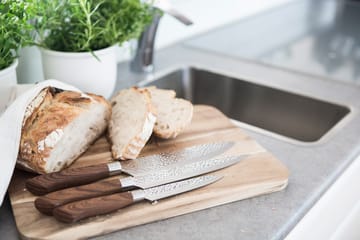 Akira knivsæt i rustfrit stål 3 knive - Brun - Dorre