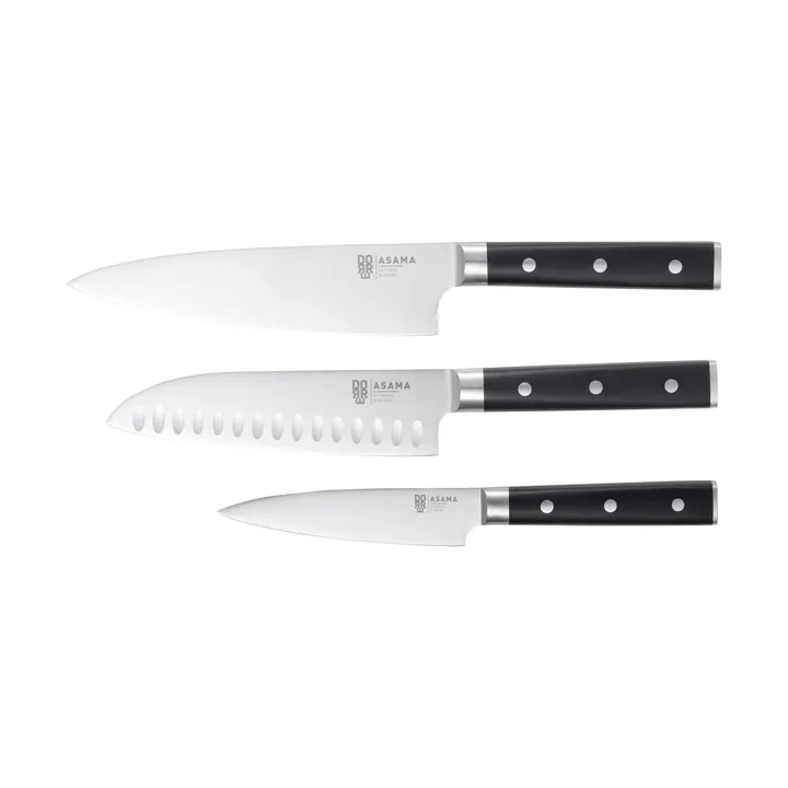 Asama knivsæt - Rustfrit stål, 3 dele - Dorre