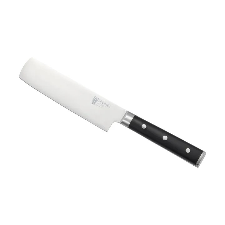 Asama Nakiri grøntsagshakker - Rustfrit stål, sort, 31 cm - Dorre