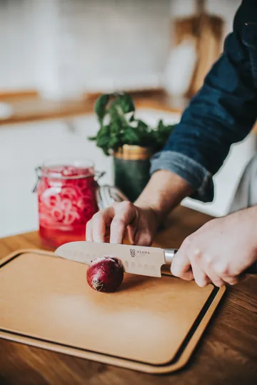 Asama santoku kokkekniv 18 cm - Rustfrit stål - Dorre