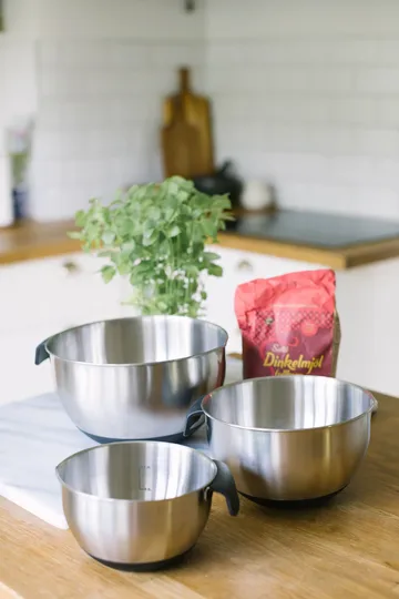 Becca skåle 3 dele - Rustfrit stål - Dorre