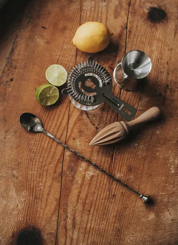 Bobbee bar-tilbehør - Rustfrit stål, træ, 4 dele - Dorre
