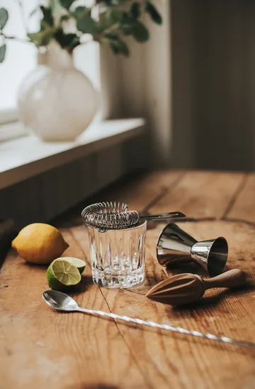 Bobbee bar-tilbehør - Rustfrit stål, træ, 4 dele - Dorre