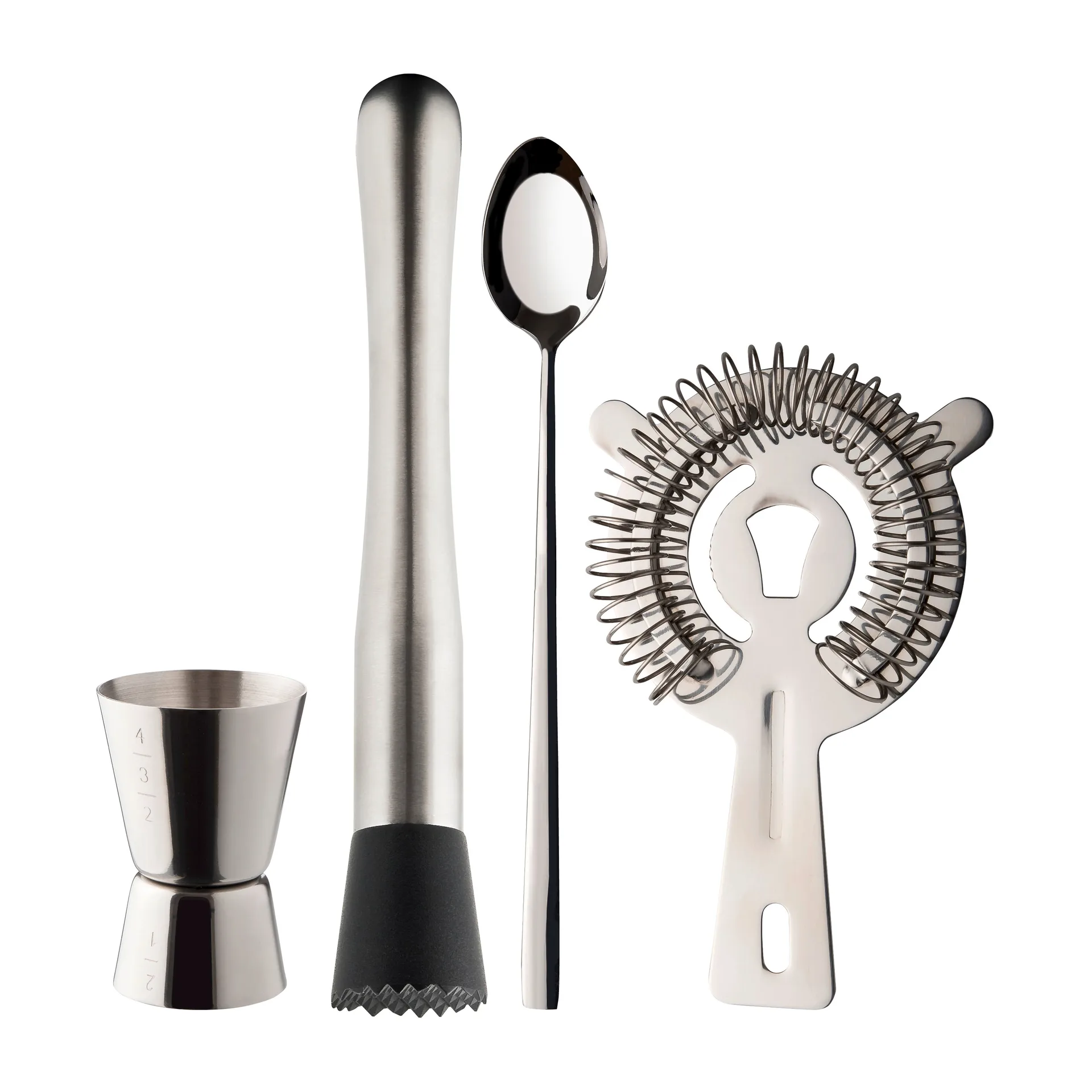 Dillon barsæt 4 dele, Rustfrit stål  Dorre