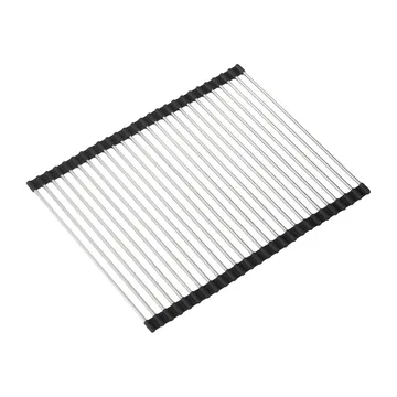 Dina opvaskestativ rullebart rustfrit stål 
 - 37x46 cm - Dorre