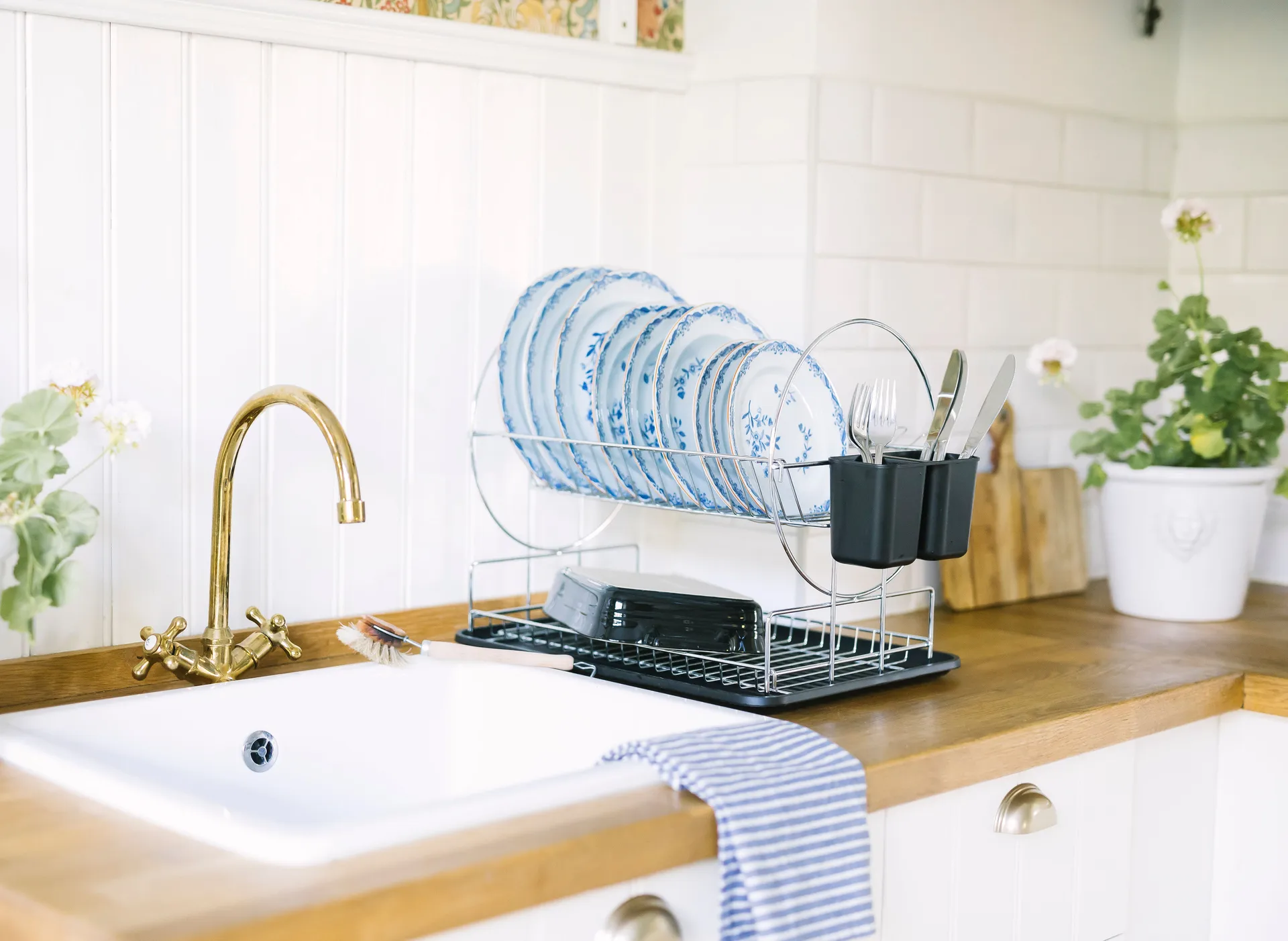 Disa opvaskestativ 2 plan 32x47 cm, Forkromet jern Dorre