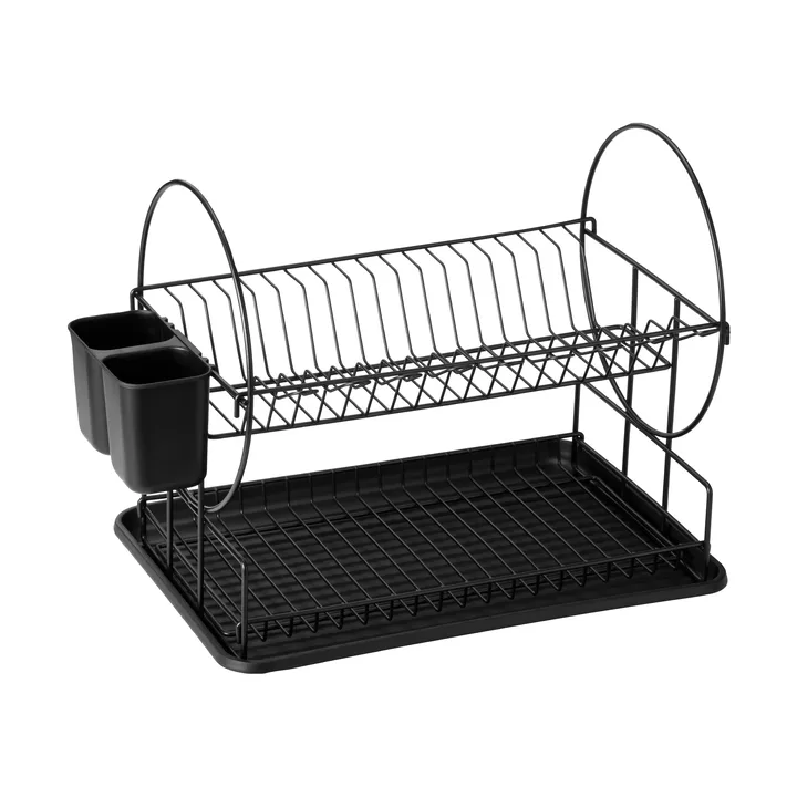 Disa opvaskestativ - 2 plan, sort - Dorre
