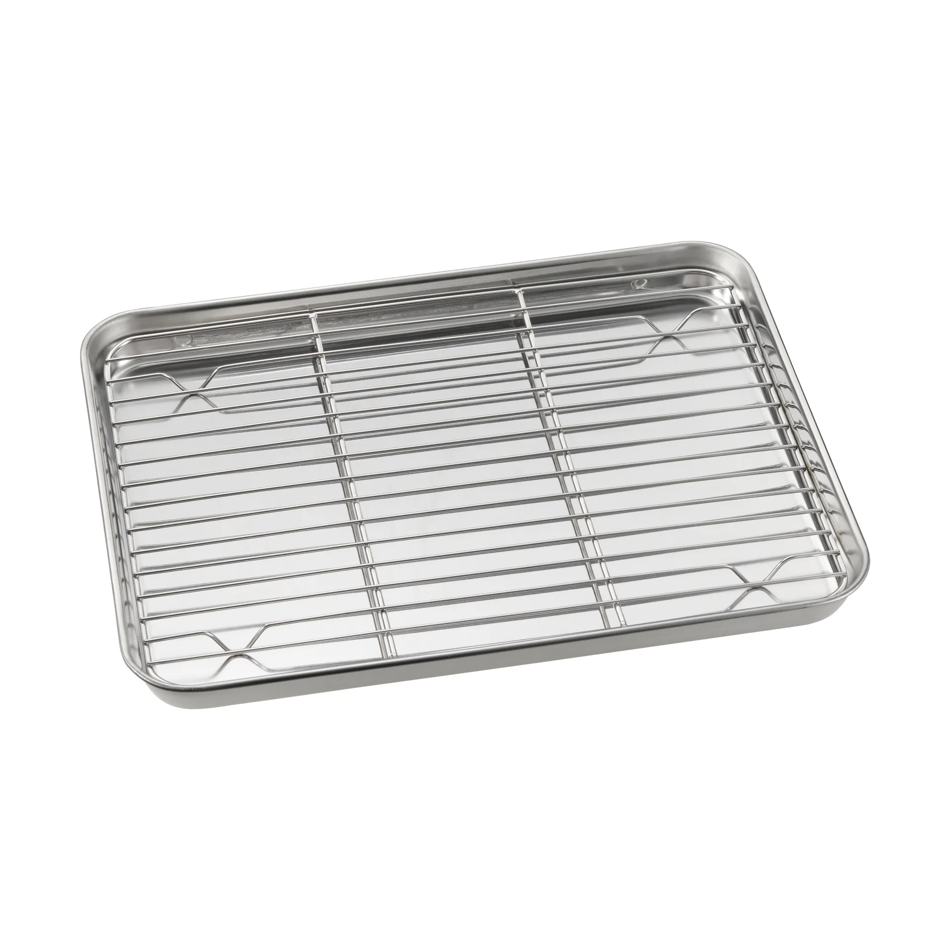 Gili gastroblech, Rustfrit stål, med rist, 31,5x24,5 cm Dorre