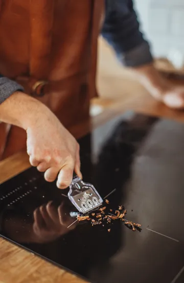 Hema kogepladeskraber sort 5 ekstrablade - 16 x 5,4 x 1,8 cm - Dorre