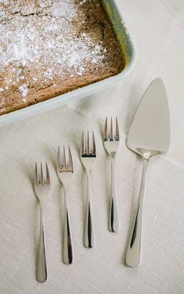 Sallie serveringssæt kagegaffel 6 stk. & kagespade - Rustfrit stål  - Dorre