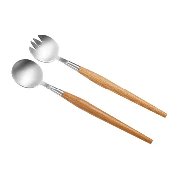 Sico salatbestik 28 cm - Rustfrit stål/akacie - Dorre