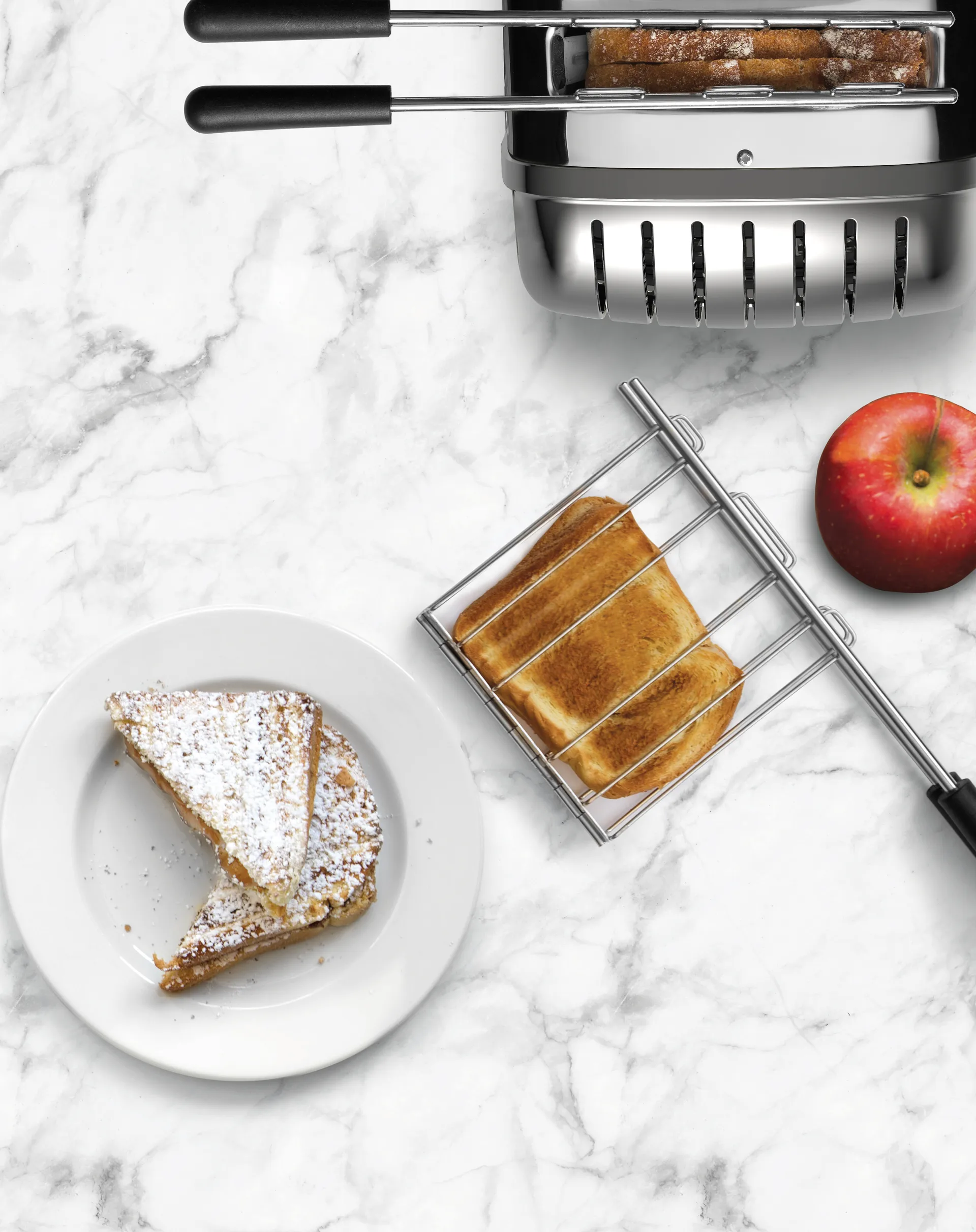 Brødrister Classic Combi 2+1 Skiver og toastgitter, Rustfri Dualit