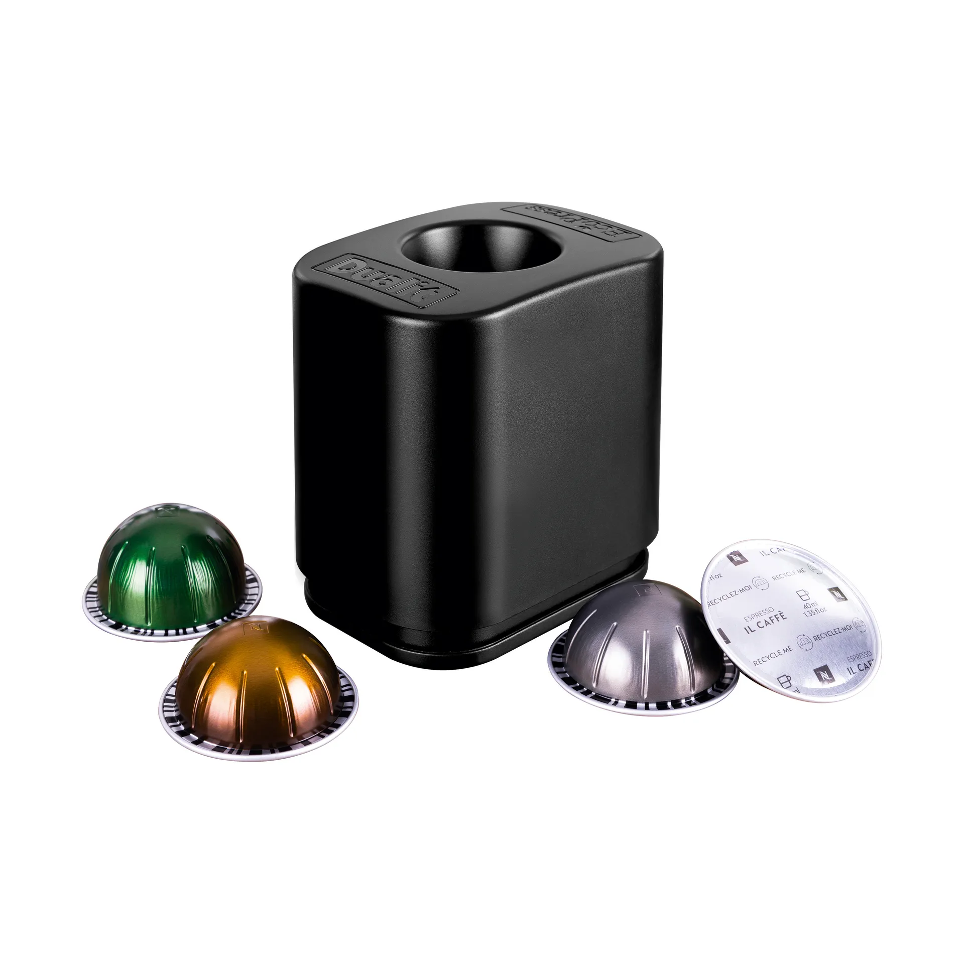 Ecopress dispenser genanvendelig Vertuo kaffekapsel, Grå Dualit