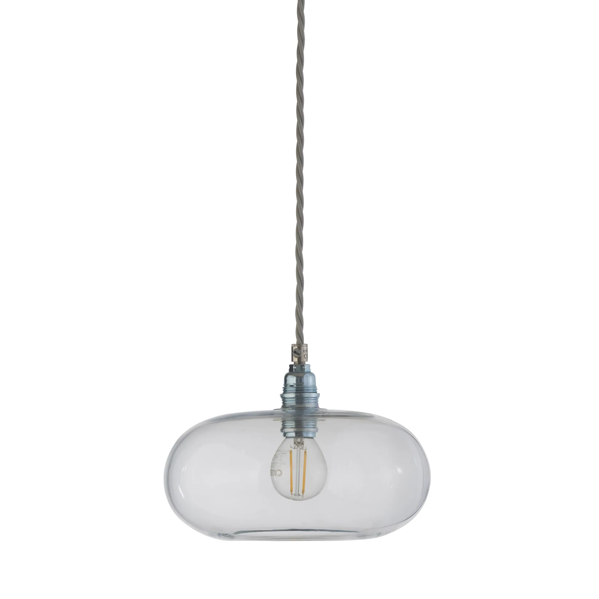 Horizon loftlampe Ø 21 cm, klar + guldfarvet ledning EBB & FLOW