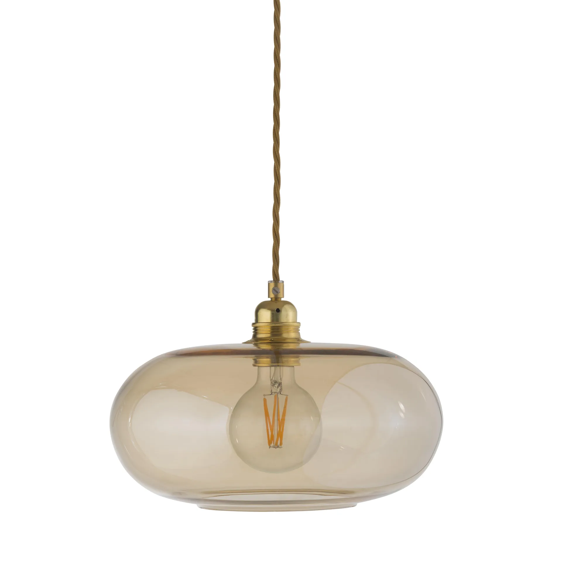 Horizon loftlampe Ø 29 cm, golden smoke EBB & FLOW