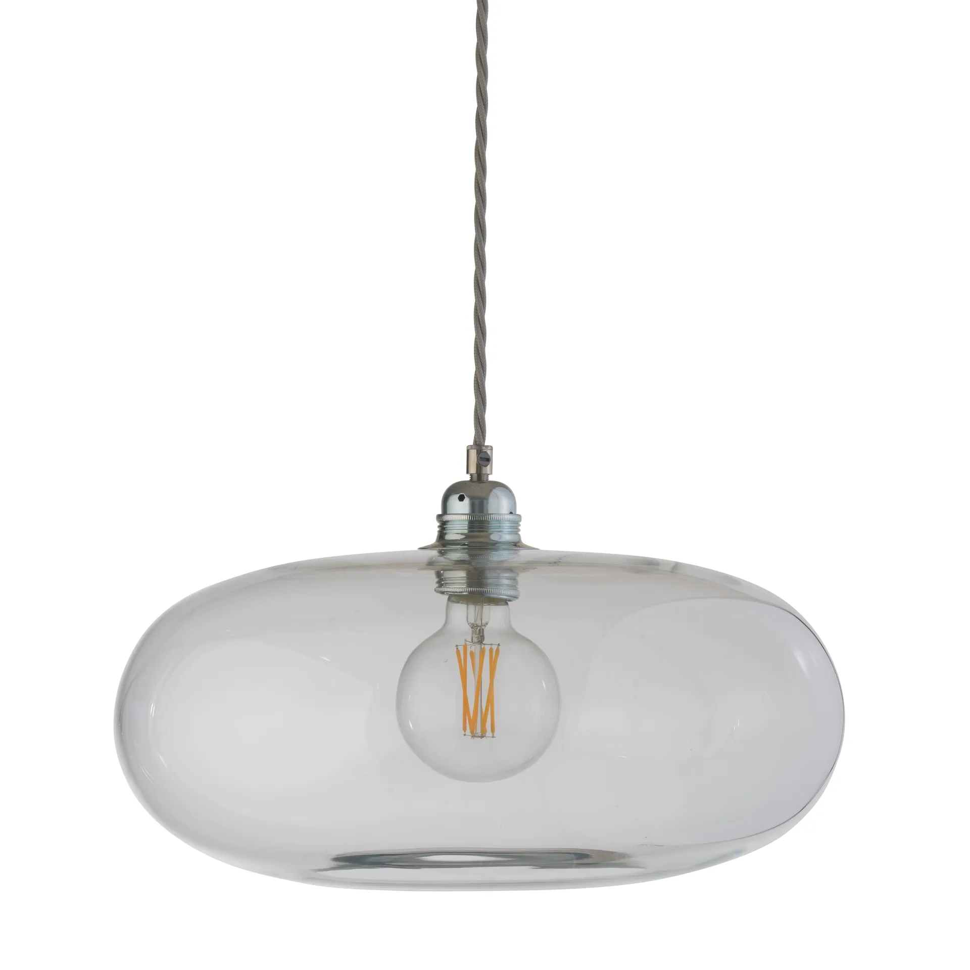 Horizon loftlampe Ø 36 cm, klar + guldfarvet ledning EBB & FLOW