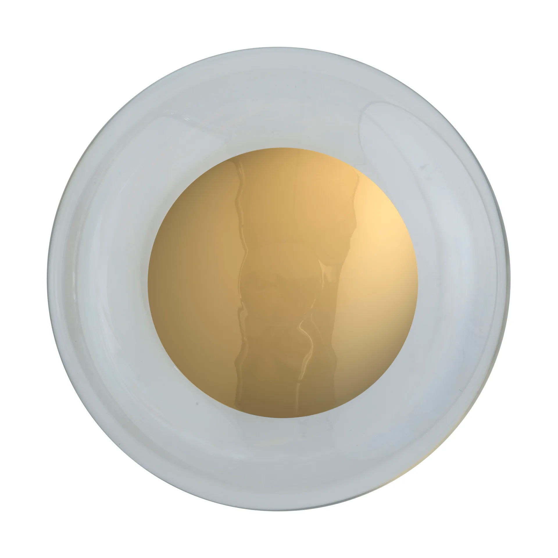 Horizon surface væglampe, Clear-shiny gold, Ø29 cm EBB & FLOW
