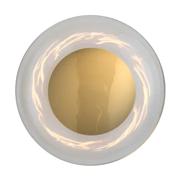 Horizon surface væglampe - Clear-shiny gold, Ø29 cm - EBB & FLOW