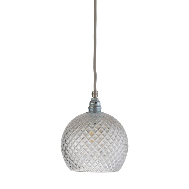 Rowan loftlampe krystal Ø 15 5 cm - small + sølv- farvet snor ledning - EBB & FLOW