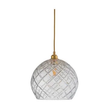 Rowan loftlampe L, Ø 28 cm - Crystal, large check - EBB & FLOW