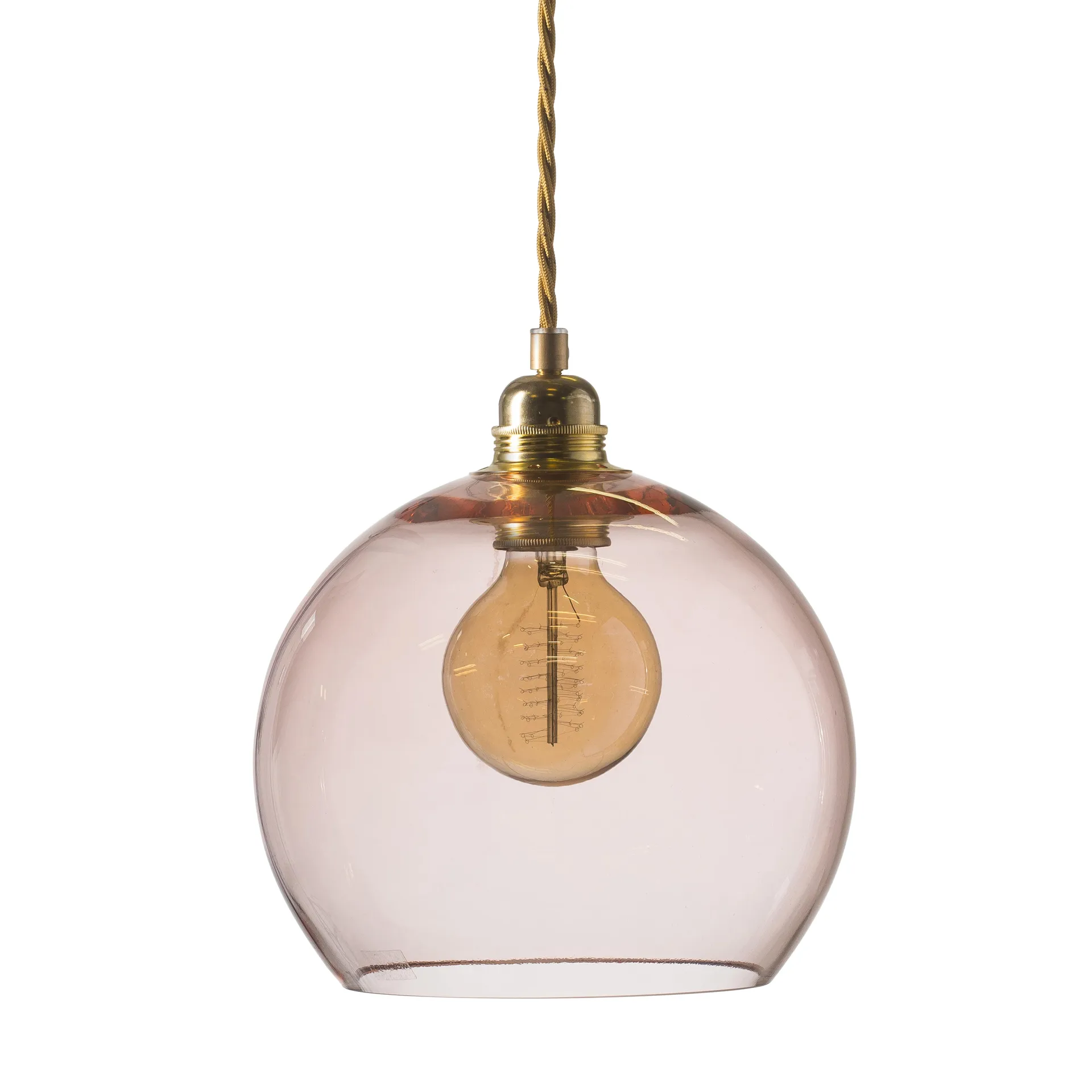 Rowan loftlampe M, Ø 22 cm, bright coral EBB & FLOW