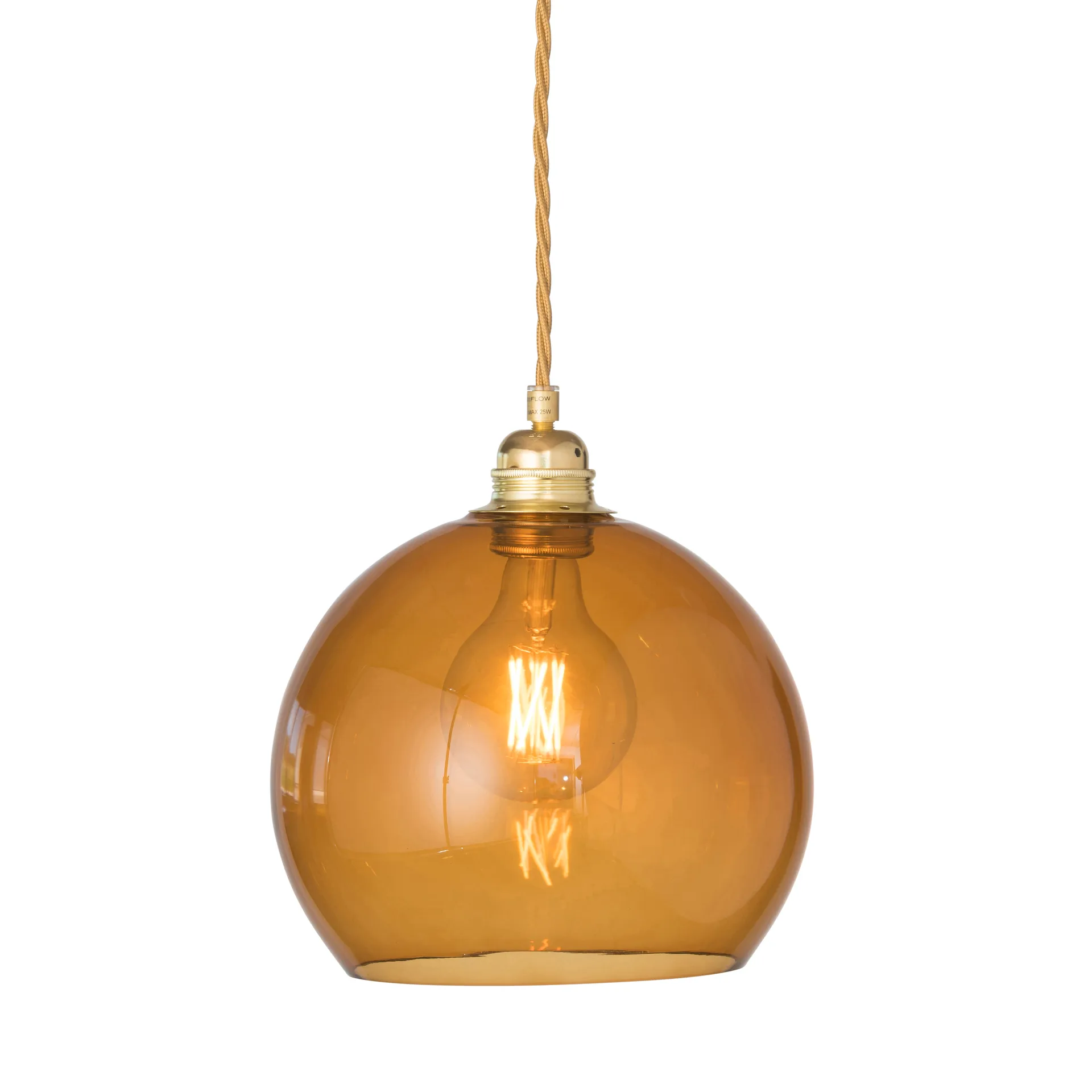 Rowan loftlampe M, Ø 22 cm, Toast EBB & FLOW
