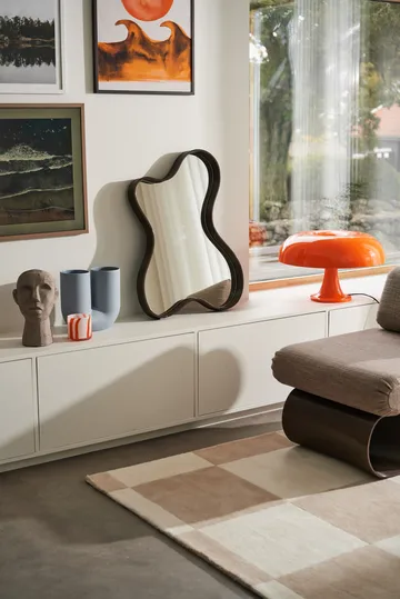 Pebble spejl small 56x76 cm - Chocolate - Ekbacken Studios