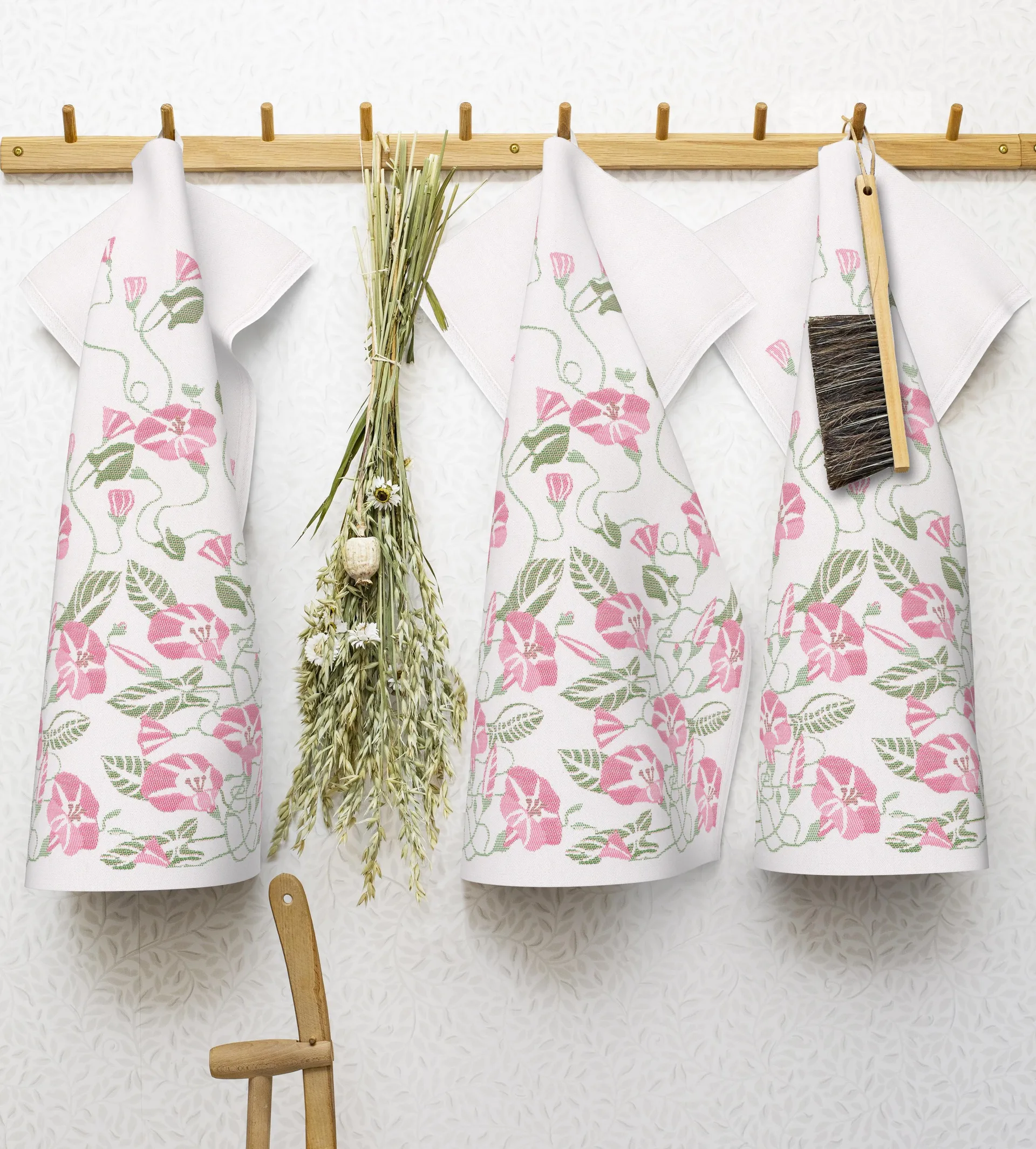 Åkervinda viskestykke 48x70 cm, Rosa Ekelund Linneväveri