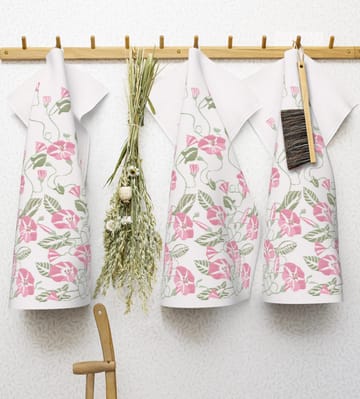 Åkervinda viskestykke 48x70 cm - Rosa - Ekelund Linneväveri
