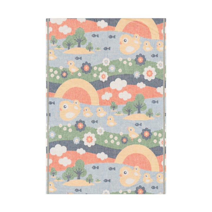 Ankdalen baby tæppe 72x105 cm - Flerfarvet - Ekelund Linneväveri