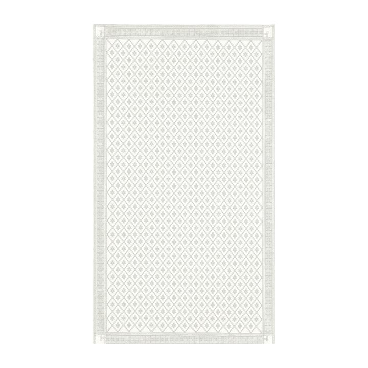Åttebladrose borddug beige - 150x260 cm - Ekelund Linneväveri