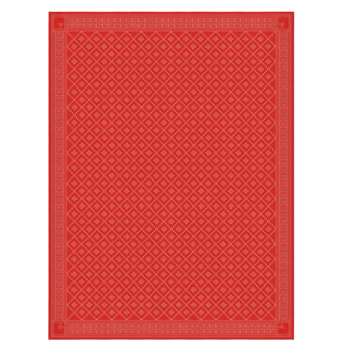 Åttebladrose dug - 150x310 cm - Ekelund Linneväveri