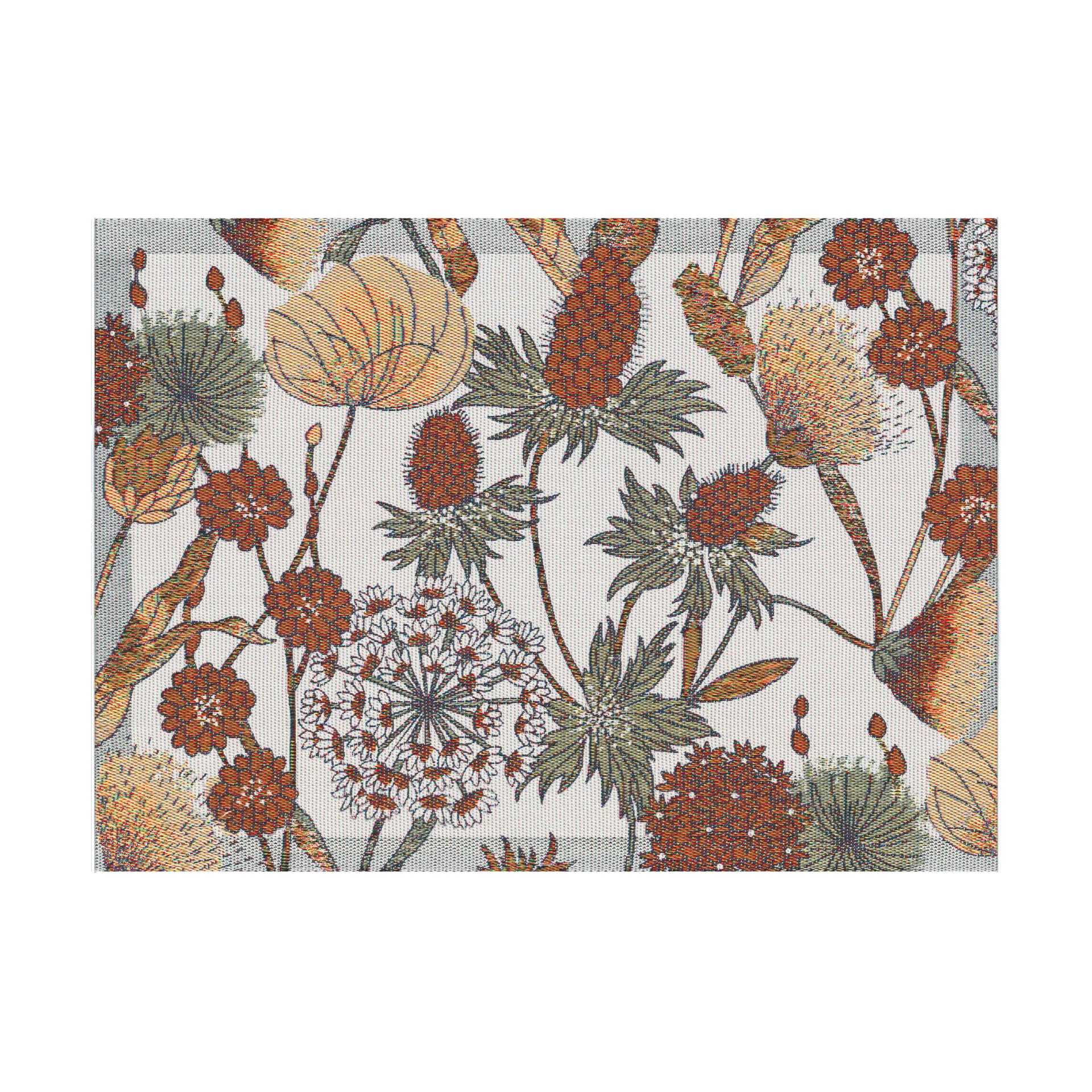 Autumn dækkeserviet 35x48 cm, Brun-rød Ekelund Linneväveri